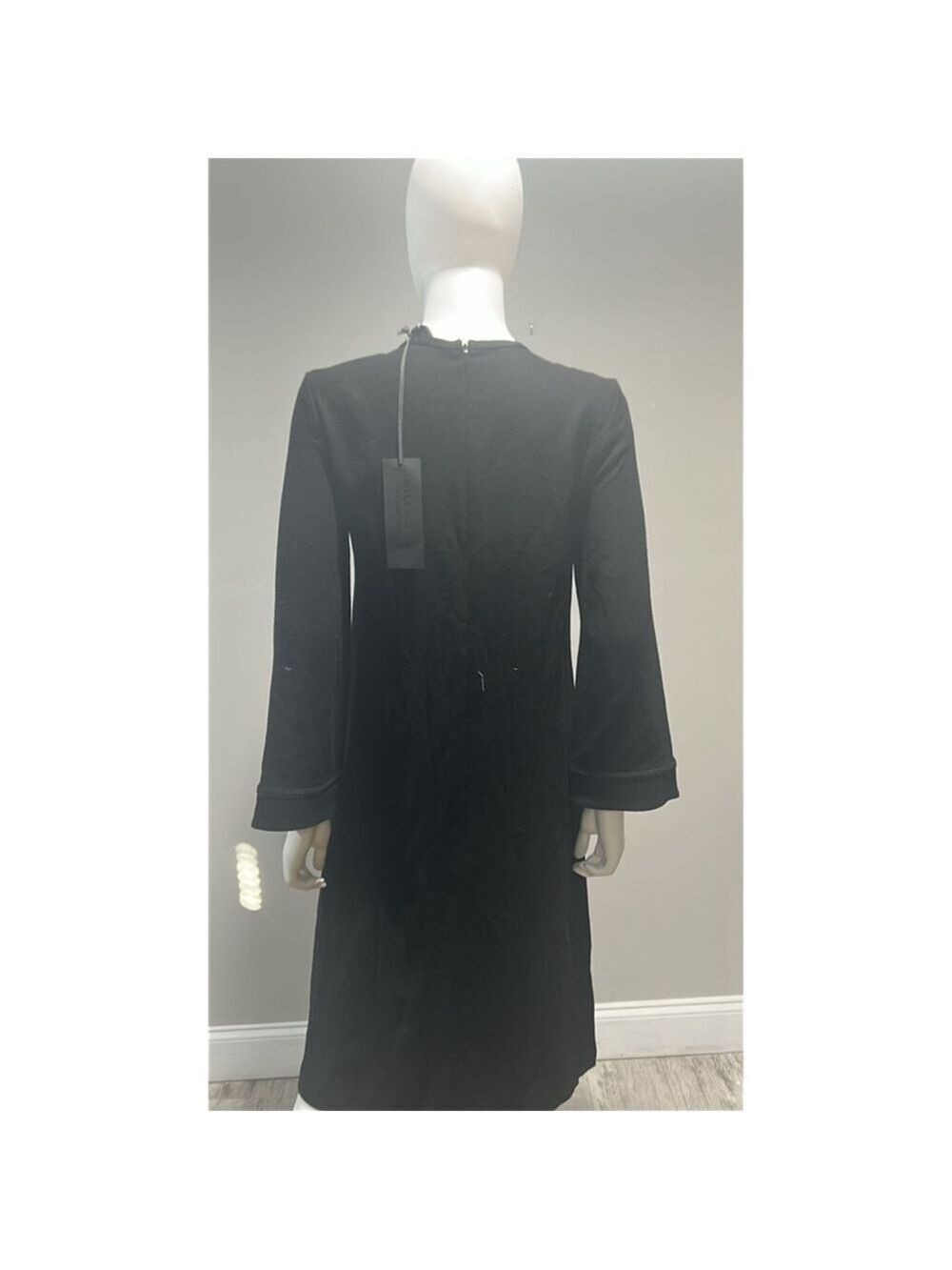 Nili Lotan Zita Black Oversized Dress XS Black - Picture 7 of 9